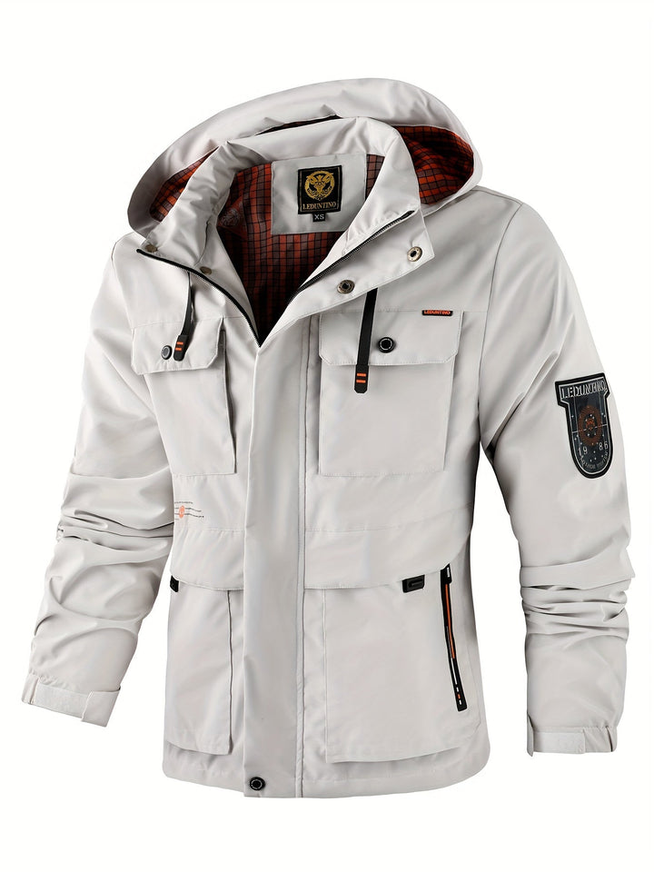 Levoire | Veste D'Été Élégante Pour Hommes Avec Capuche Amovible Blanc ivoire