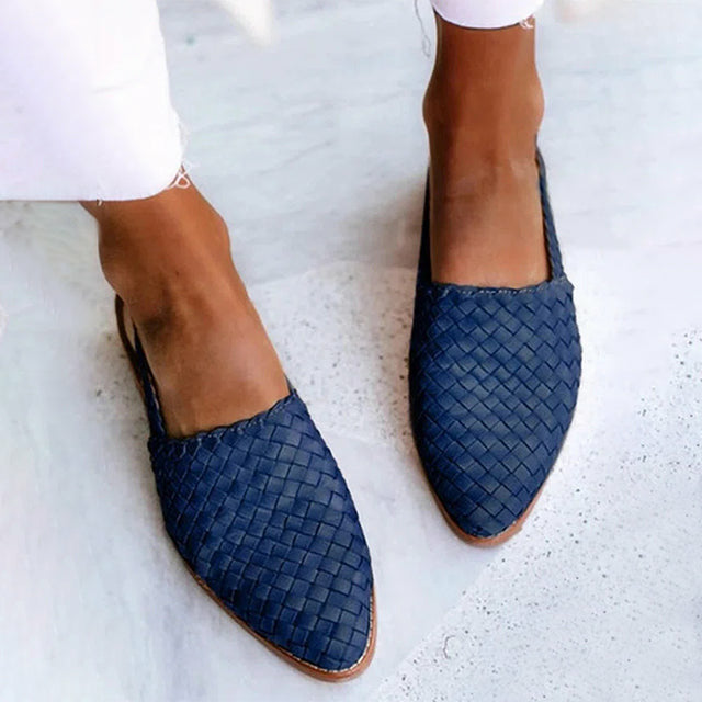 Levoire | Chaussures Plates Aigües Tressées Bleu