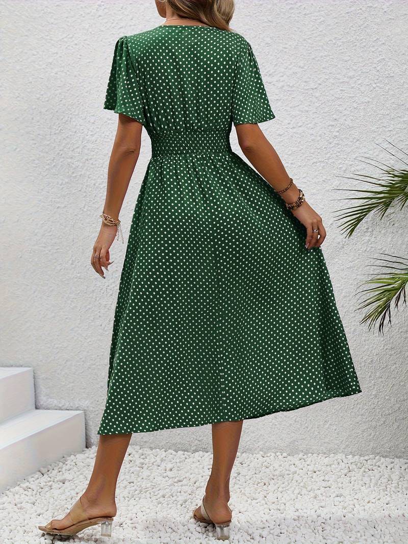 Levoire | Robe Courte À Manches Courtes À Imprimé Intégral Pour Le Printemps Et L'Été