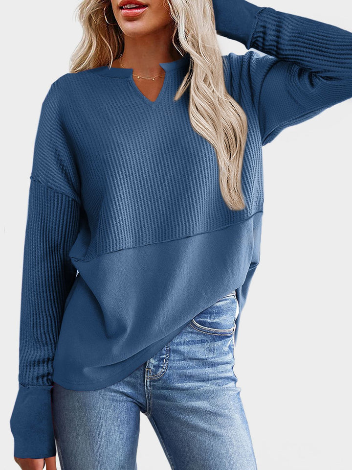 Levoire | T-shirt à manches longues en tricot waffle