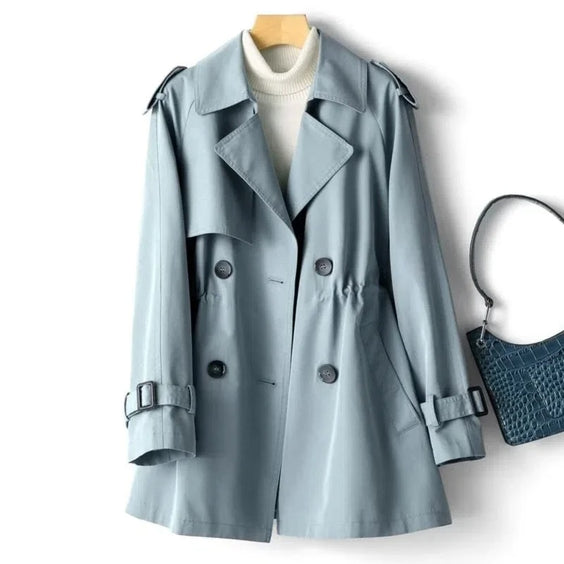Levoire | Élégante Gabardine À Deux Boutons Bleu ciel