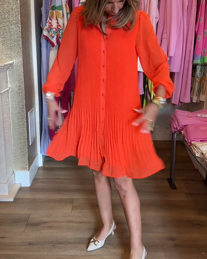 Levoire | Robe Femme Unie Patchwork Plissée
