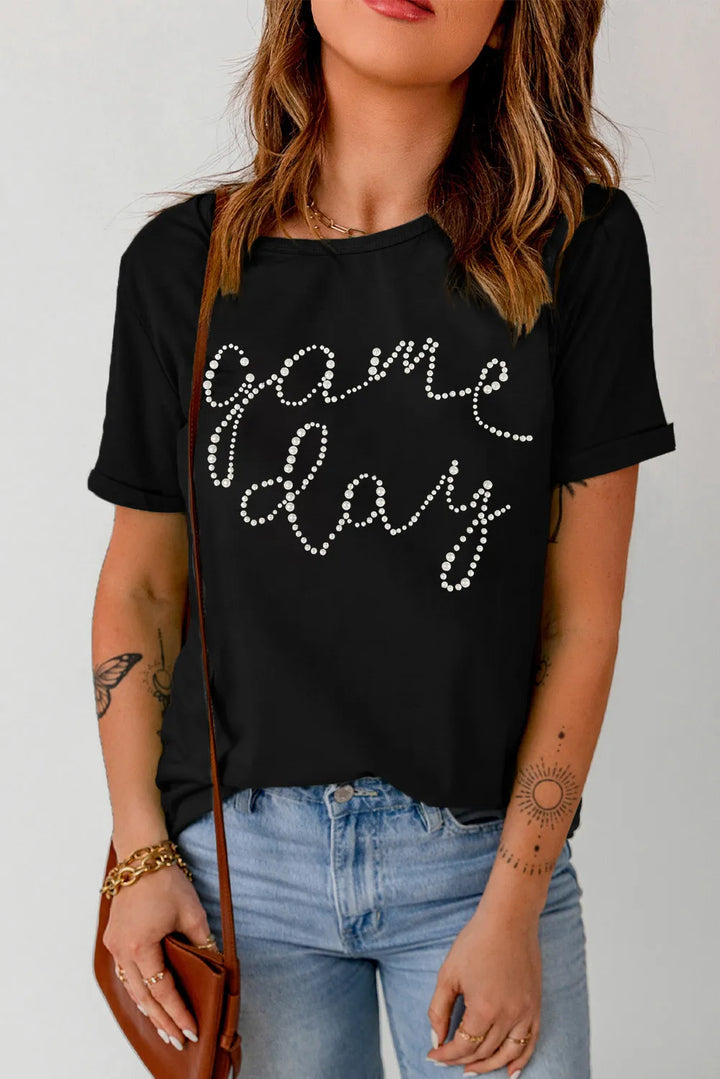 Levoire | Taille complète GAME DAY Col rond Manches courtes T-shirt Must
