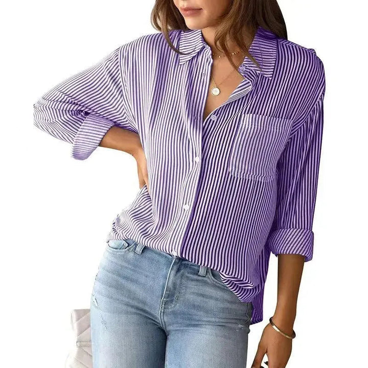 Levoire | Chemise rayée pour femmes Lila