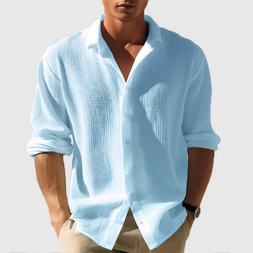 Levoire | Chemise à manches longues avec boutons décontractée