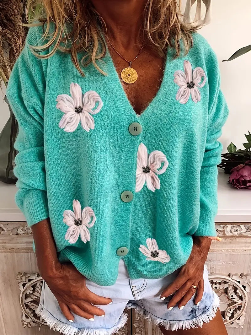 Levoire | Solid Hue Cut Out Neulottu Pusero Tyylikäs Naisten Muoti Smaragd