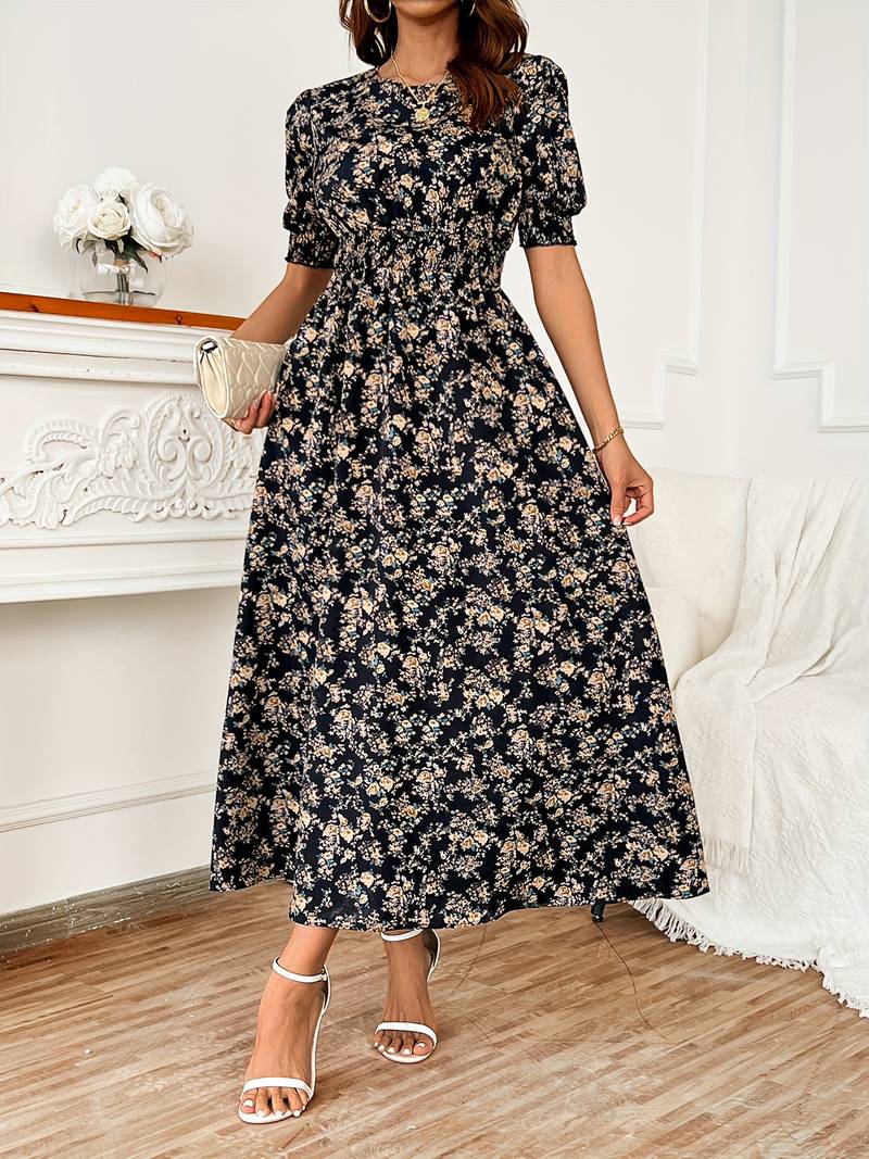 Levoire | Robe Col Rond Imprimé Floral Été