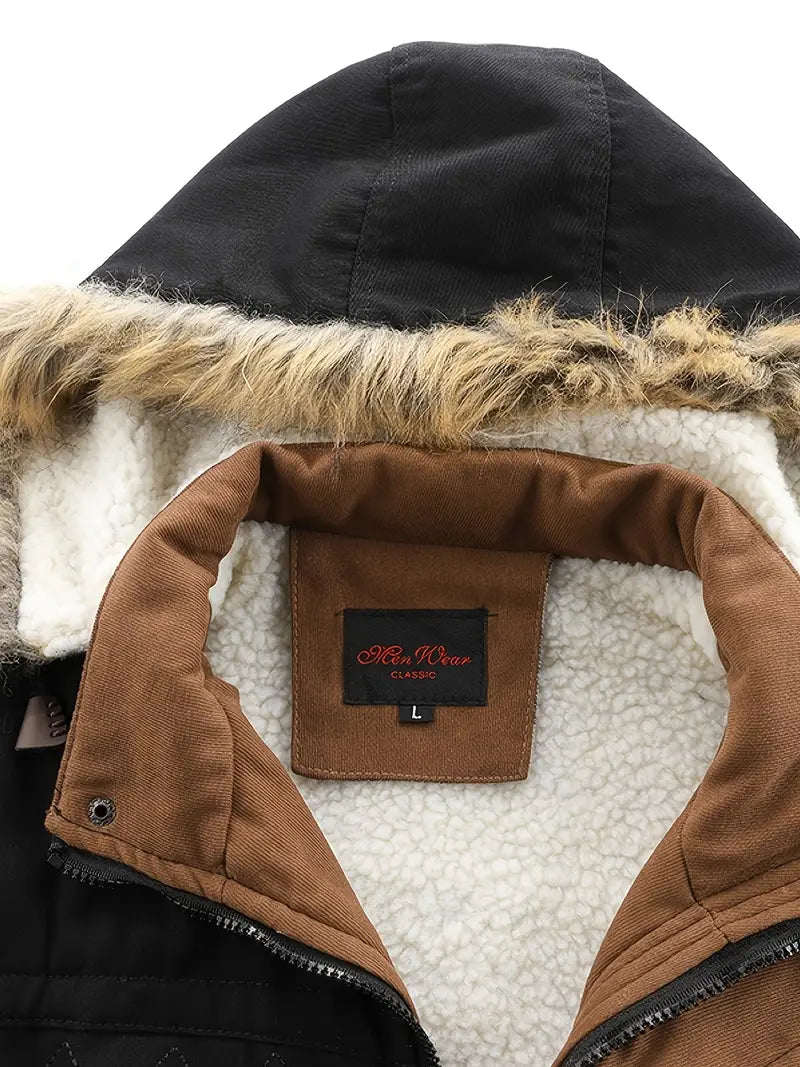 Levoire | Parka Avec Capuche En Fausse Fourrure Pour Hommes