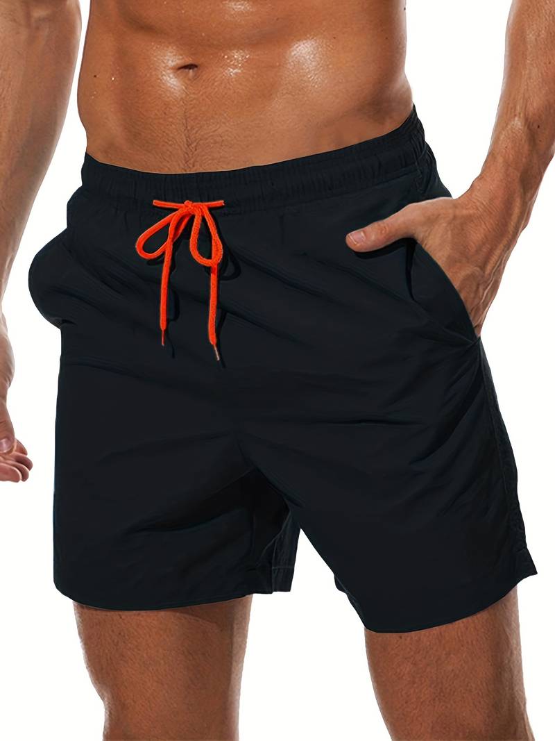 Levoire | Shorts De Bain Décontractés Avec Doublure En Mesh Noir