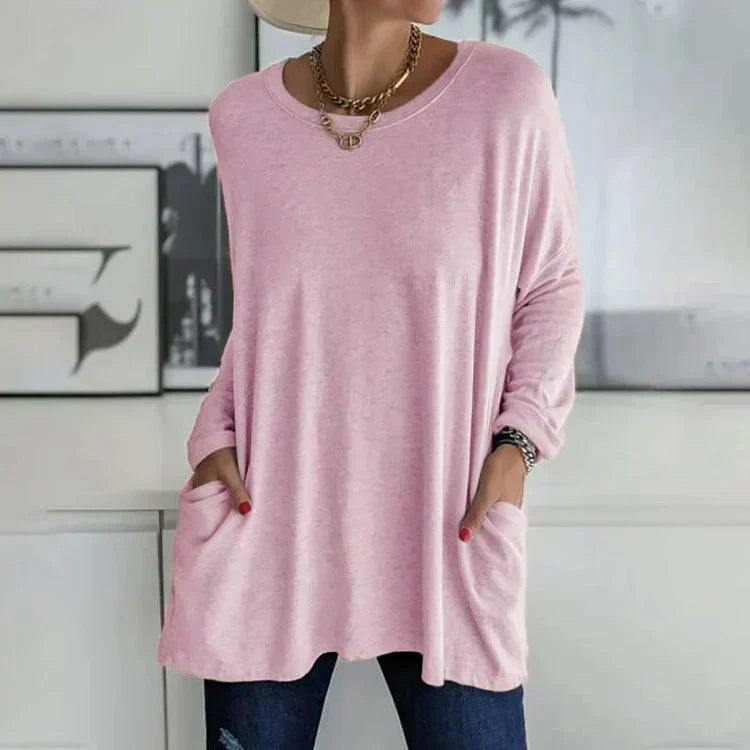 Levoire | Pull Décontracté Grande Taille Pour Femmes Rose clair
