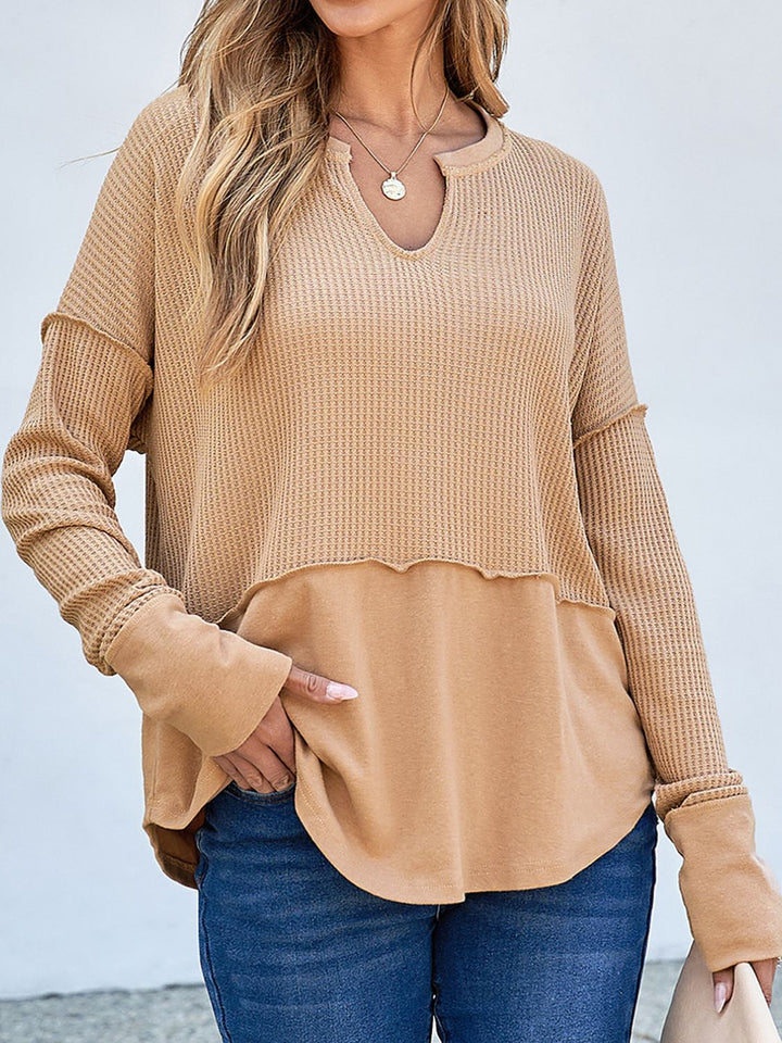 Levoire | T-shirt à manches longues en tricot waffle