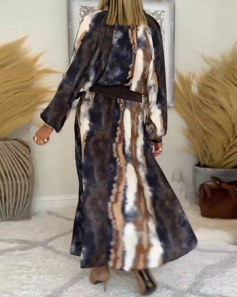Levoire | Robe Tie Dye Patchwork Pour Femmes