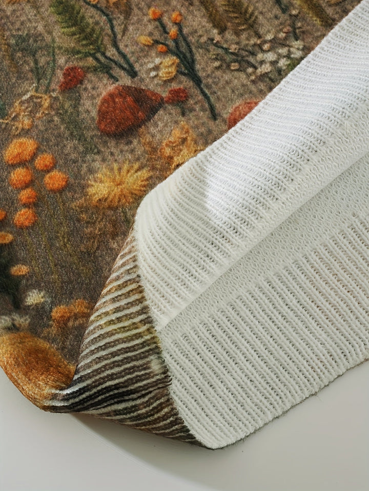 Levoire | Pull Élégant Avec Encolure Ronde Et Motif De Fleurs Et De Plantes