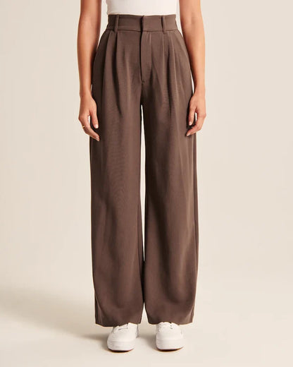 Levoire | Pantalons Schlag Marron foncé