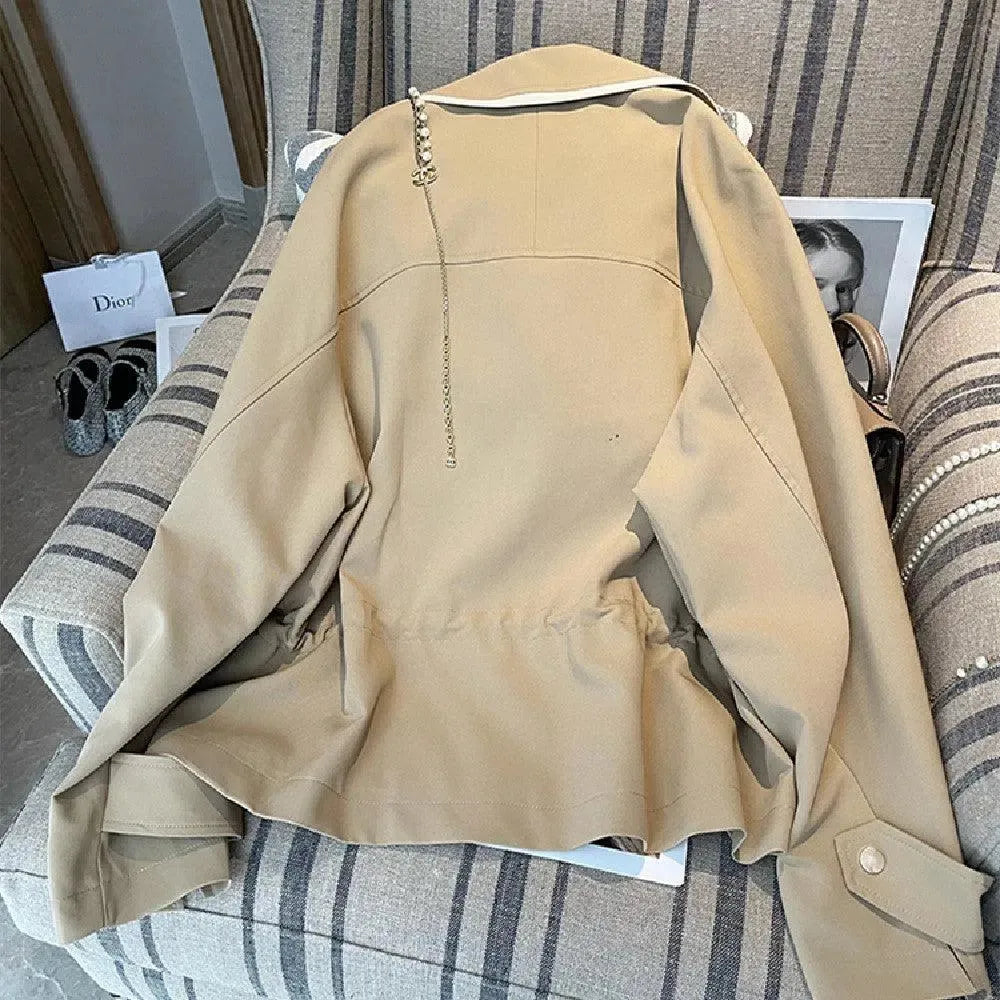 Levoire | Veste à revers larges dans un nouveau style Abricot
