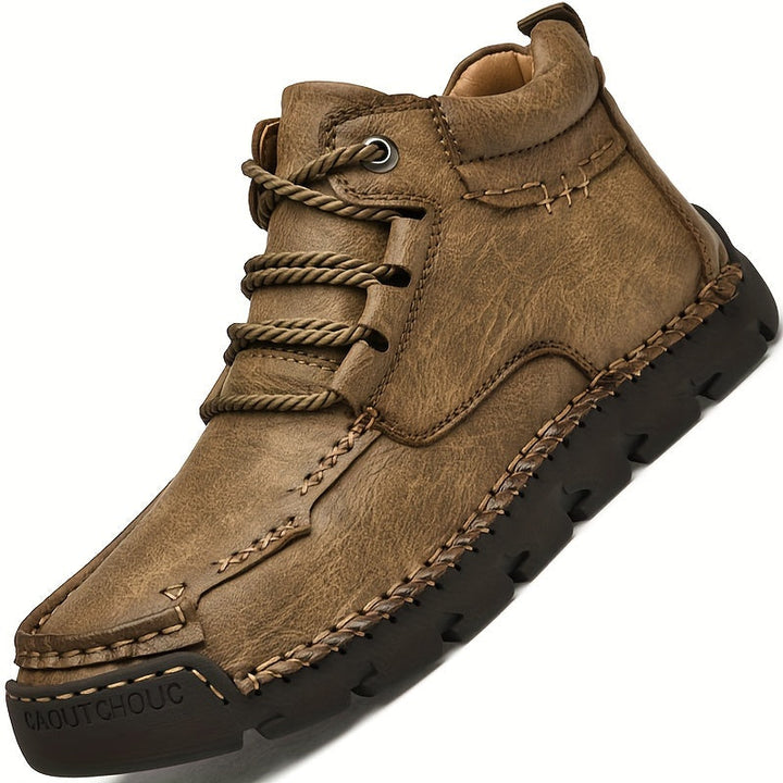 Levoire | Mélange Retro Bottes Haute Cheville Couleur kaki CN38(EU38.5)