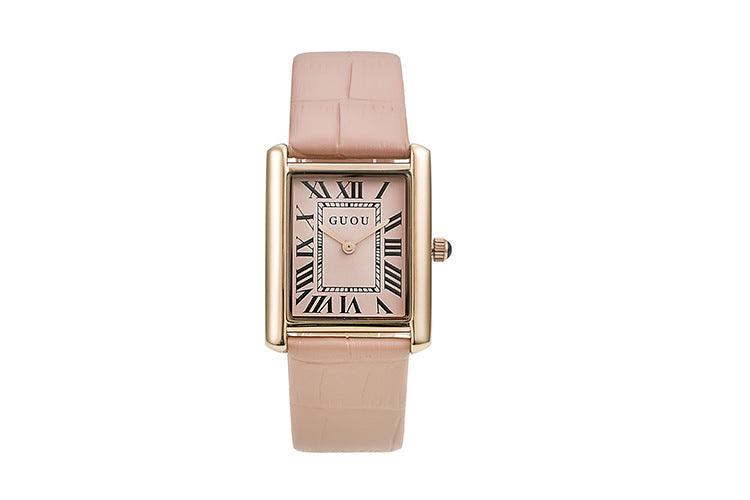 Levoire | Montre Quarz Rosa avec ceinture rose
