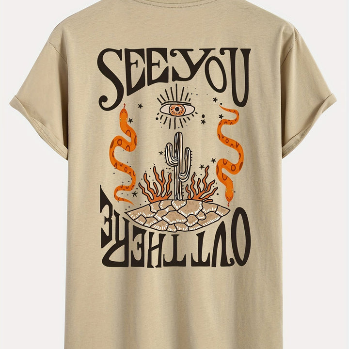 Levoire | T-Shirt Homme Avec Impression Cactus