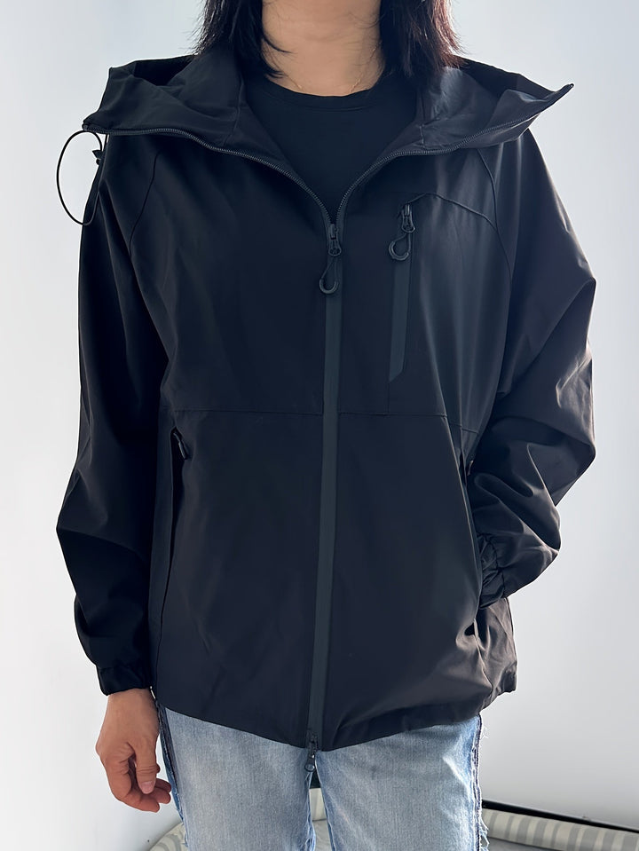 Levoire | Veste De Pluie Moderne Imperméable Et Coupe-Vent Pour Femmes Noir