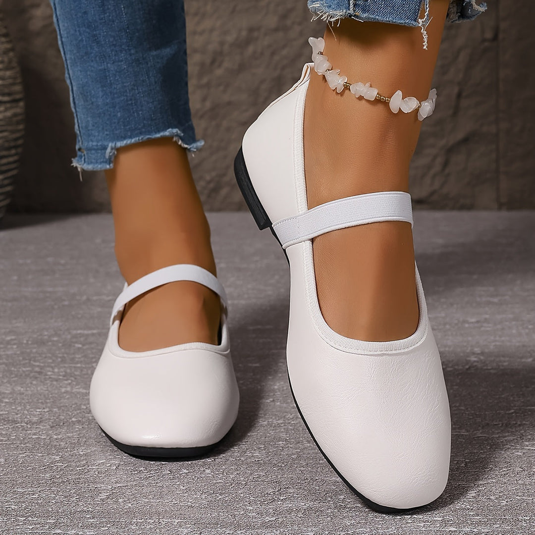 Levoire | Élégantes Ballerines Mary Jane Blanches Blanc 36
