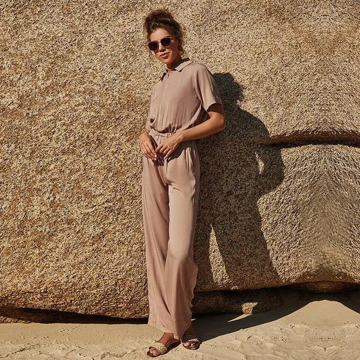Levoire | Combinaison 3/4 manches, avec fermeture éclair et rabat