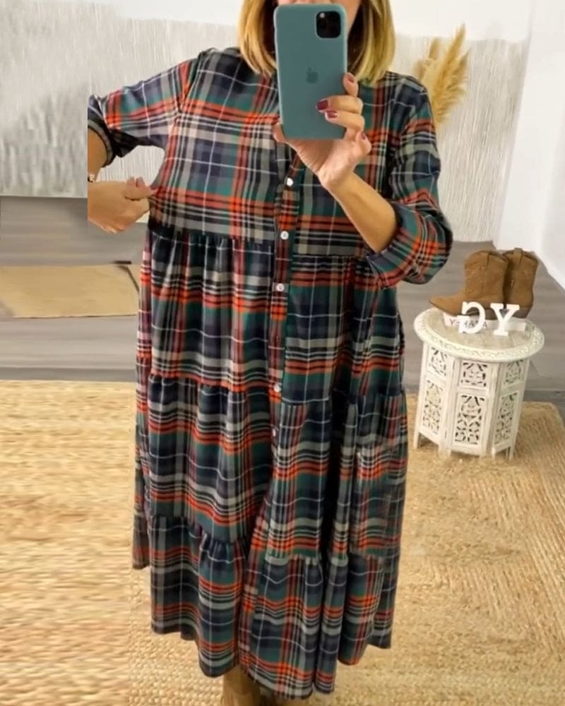 Levoire | Robe De Style Rétro Avec Motif En Losanges