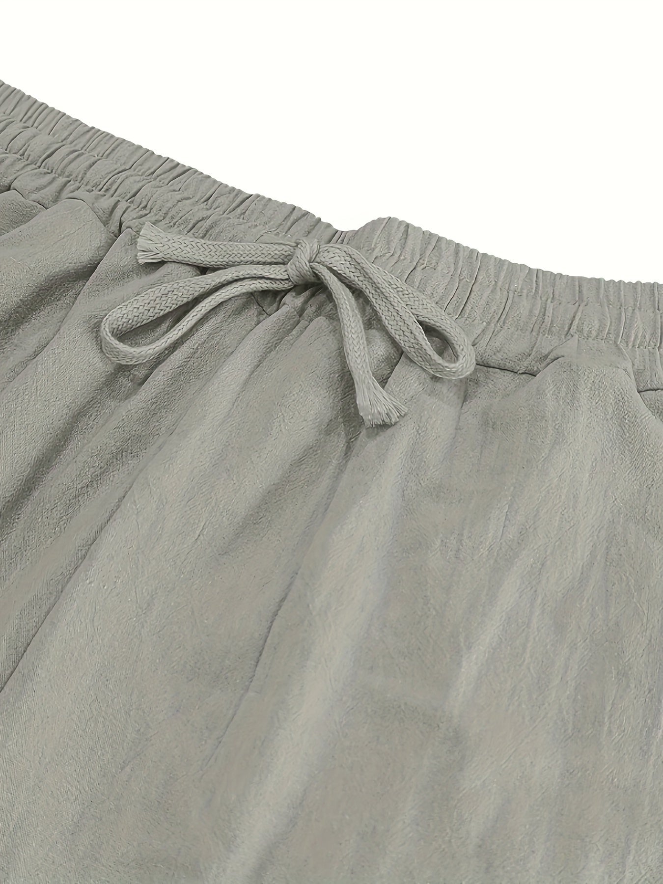 Levoire | Loisirs Coton Lin Pantalons Couleur Unie