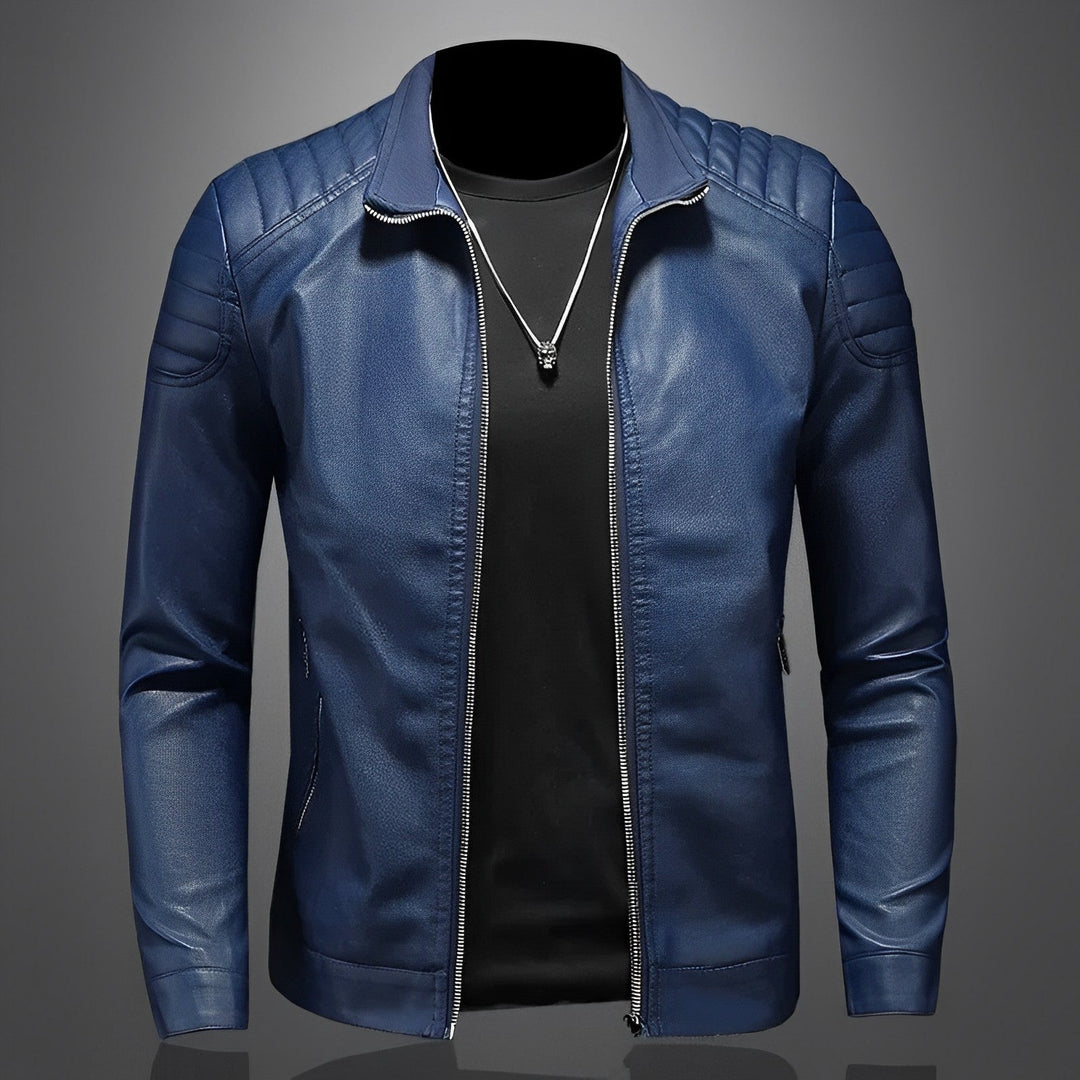 Levoire | Rennot Slim Fit Veste À Manches Longues Et Fermeture Éclair Bleu