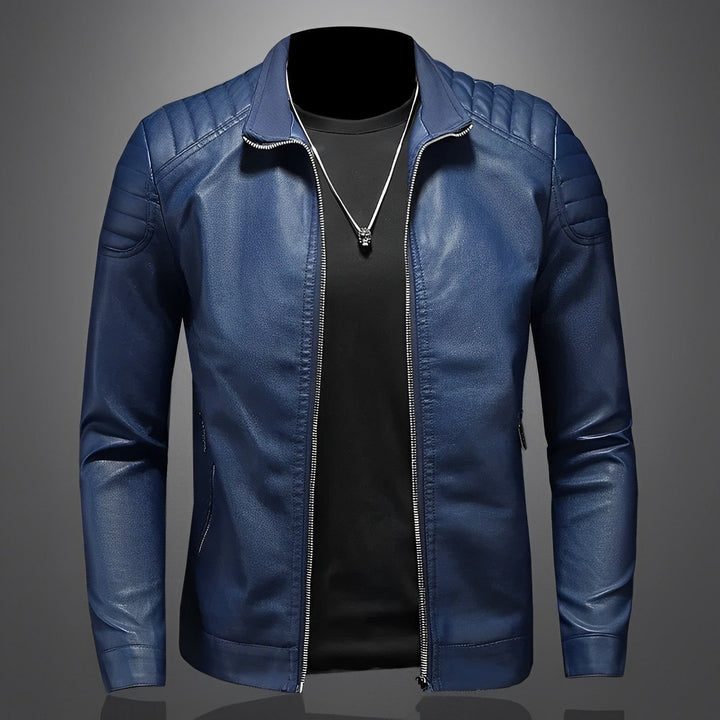 Levoire | Rennot Slim Fit Veste À Manches Longues Et Fermeture Éclair Bleu