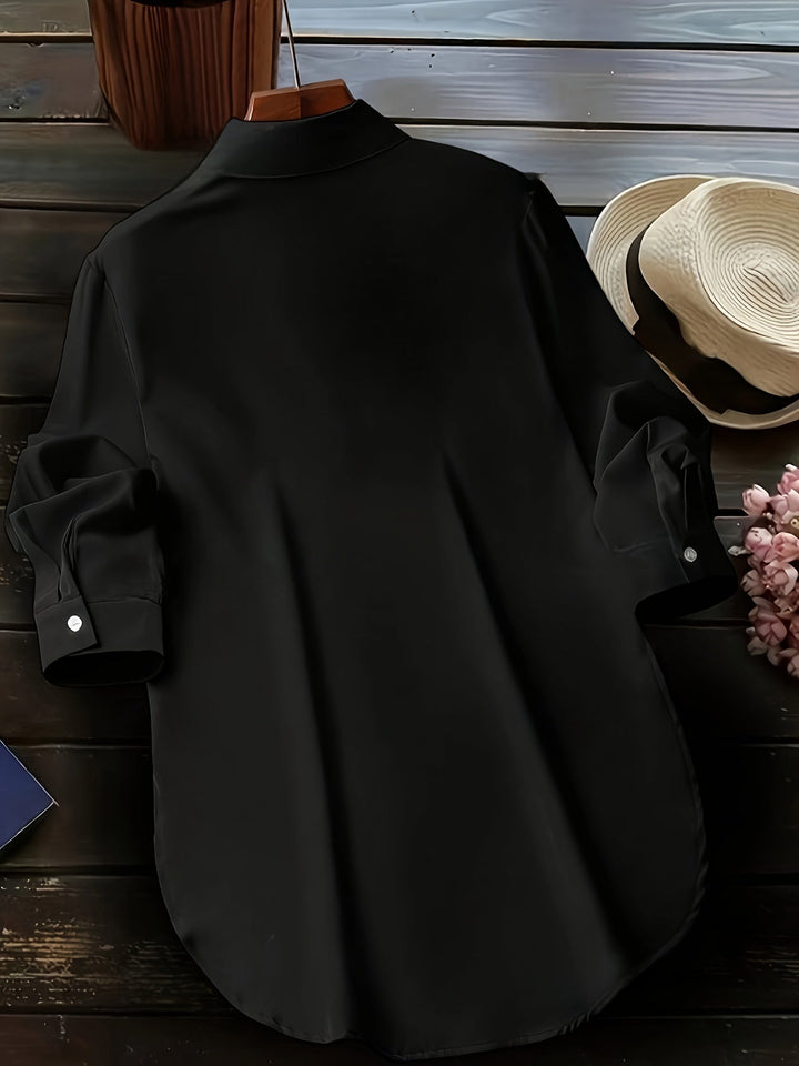 Levoire | Chemise Simple À Boutons Avec Une Fente Élégante