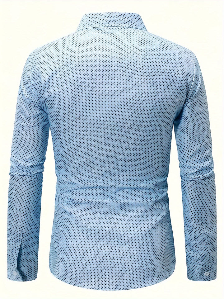Levoire | Chemise Pour Homme Avec Un Col Retourné Tendance Et Des Manches Longues