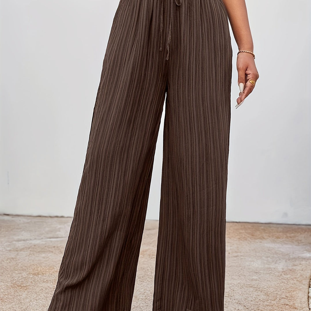 Levoire | Lörpö Vêtements De Contour Pantalons D'Été En Couleur Unie Couleur café