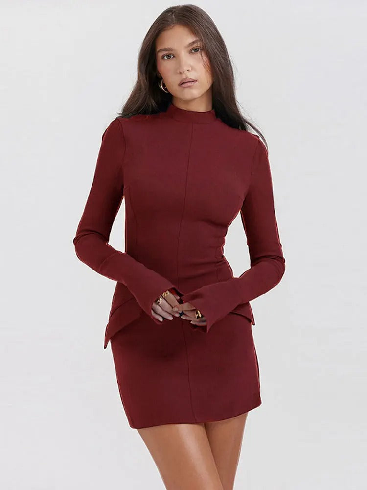 Levoire | Élégant et confortable robe à col montant Rot