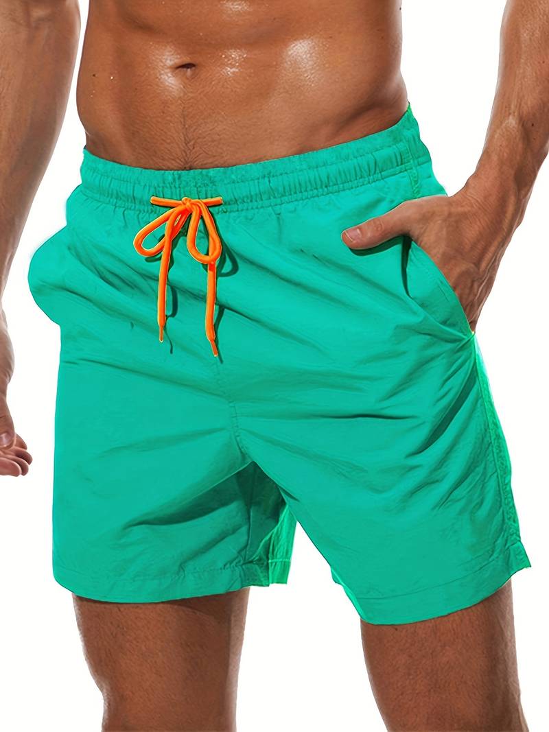Levoire | Shorts De Bain Décontractés Avec Doublure En Mesh Émeraude