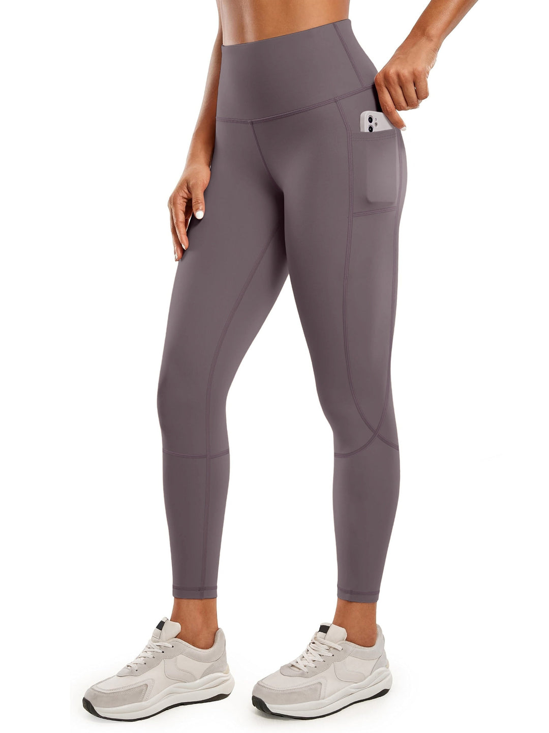 Levoire | Pantalons De Yoga Pour Femmes À Séchage Rapide Avec Taille Haute Et Poche Rosa Brun