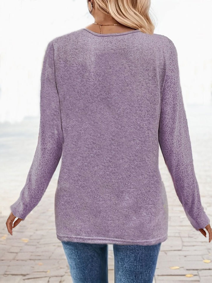 Levoire | Carré U décolleté T-shirt à manches longues
