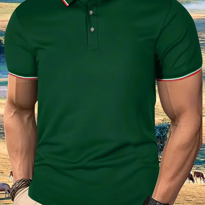 Levoire | Chemise Légère Pour Homme À Boutons Vert foncé