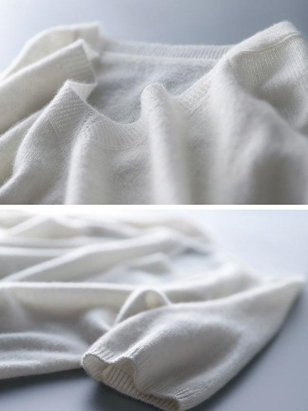 Levoire | Pull En Maille Avec Sensation Cachemire Et Décolleté En V