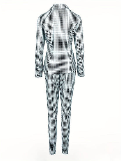 Levoire | Veste À Imprimé À Carreaux Et Pantalons Ensemble Deux Pièces