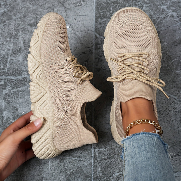 Levoire | Baskets Basses Respirantes En Couleur Unie Couleur kaki