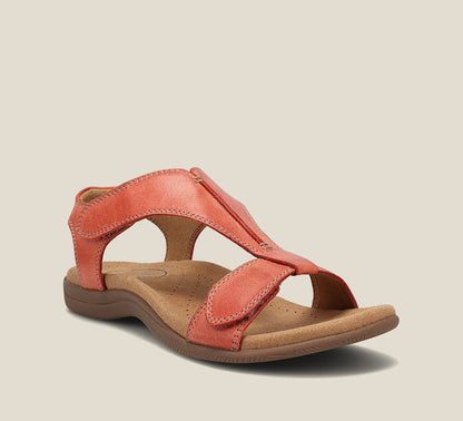 Levoire | Casual Luxe Sandales En Cuir Orange