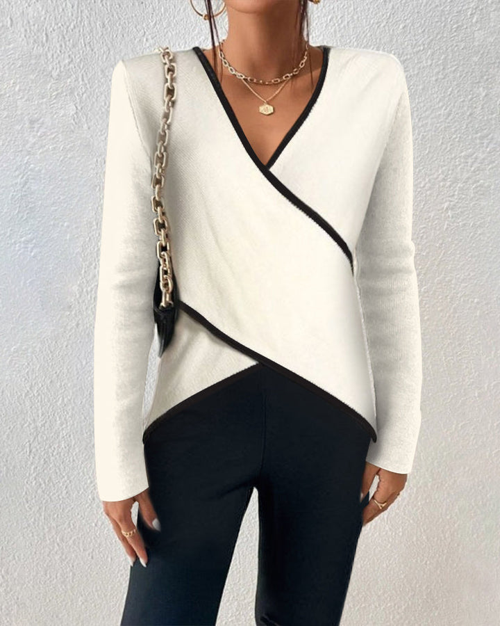 Levoire | Luxe Pull À Col En V Automne 3XL