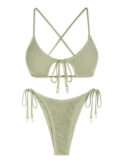 Levoire | Lina Bikini - Tendance & Éclatant Vert clair