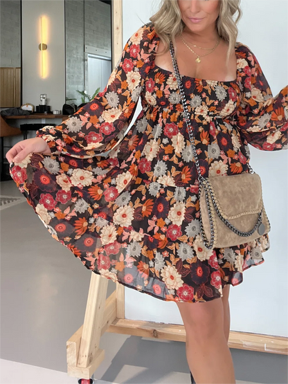 Levoire | Robe Fleurie Pour Femme - Brun