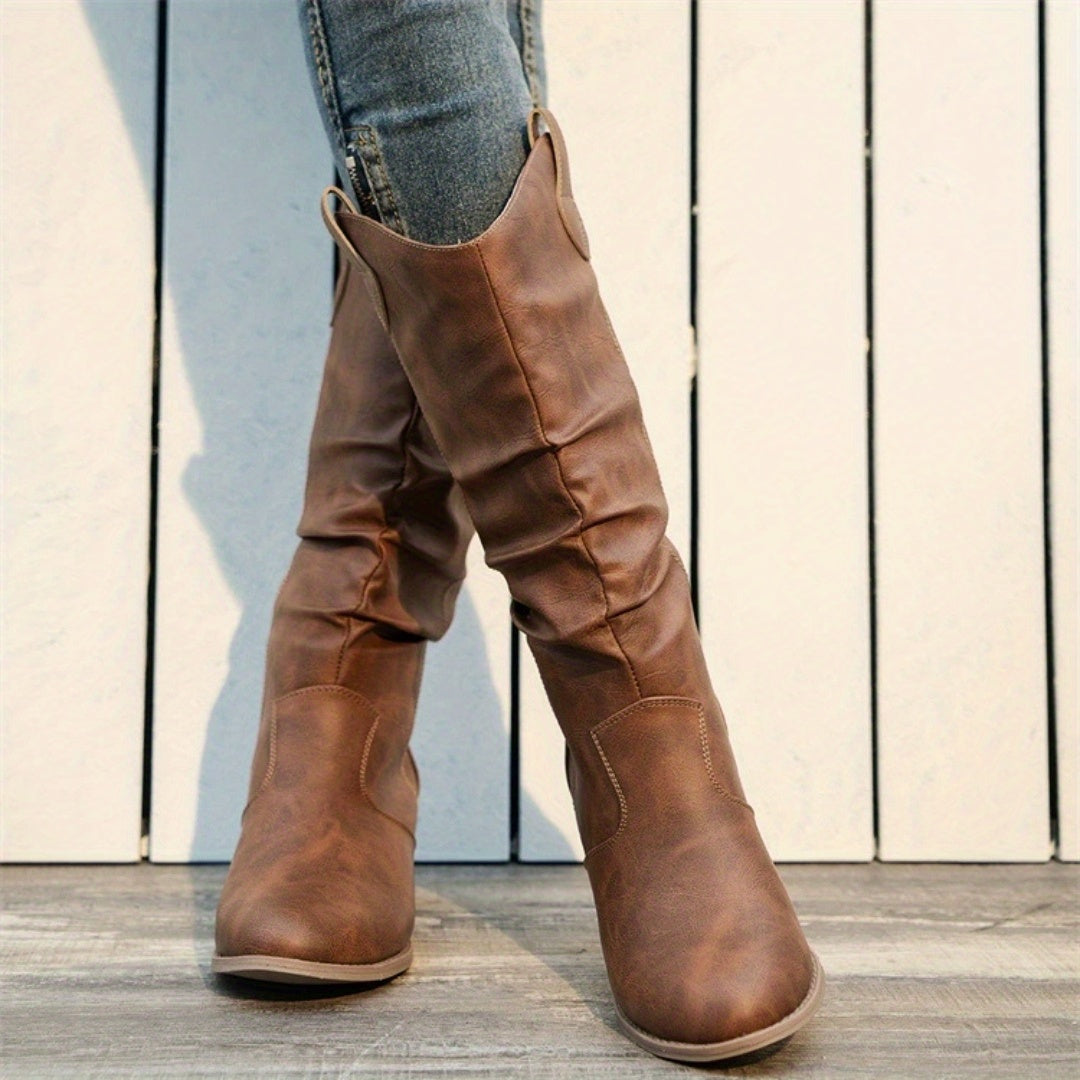 Levoire | Bottes Cowboy Rétro Pour Femmes Hellebraun-1 40.5