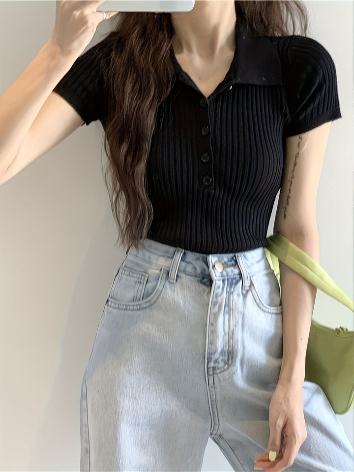 Levoire | Polo En Tricot À Détails En Matière Synthétique Pour Femmes Mia