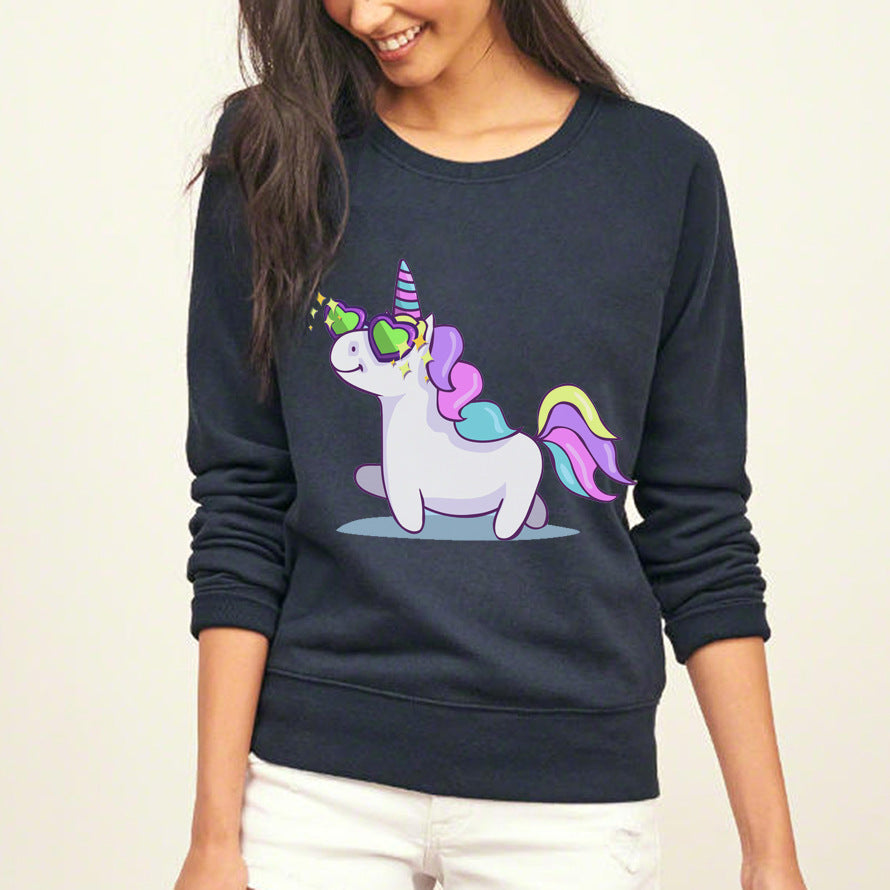 Sweat femme avec design licorne et coupe ample Levoire