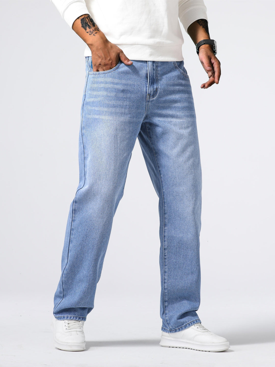 Levoire | Pantalons Détente Rento Droits Roi bleu