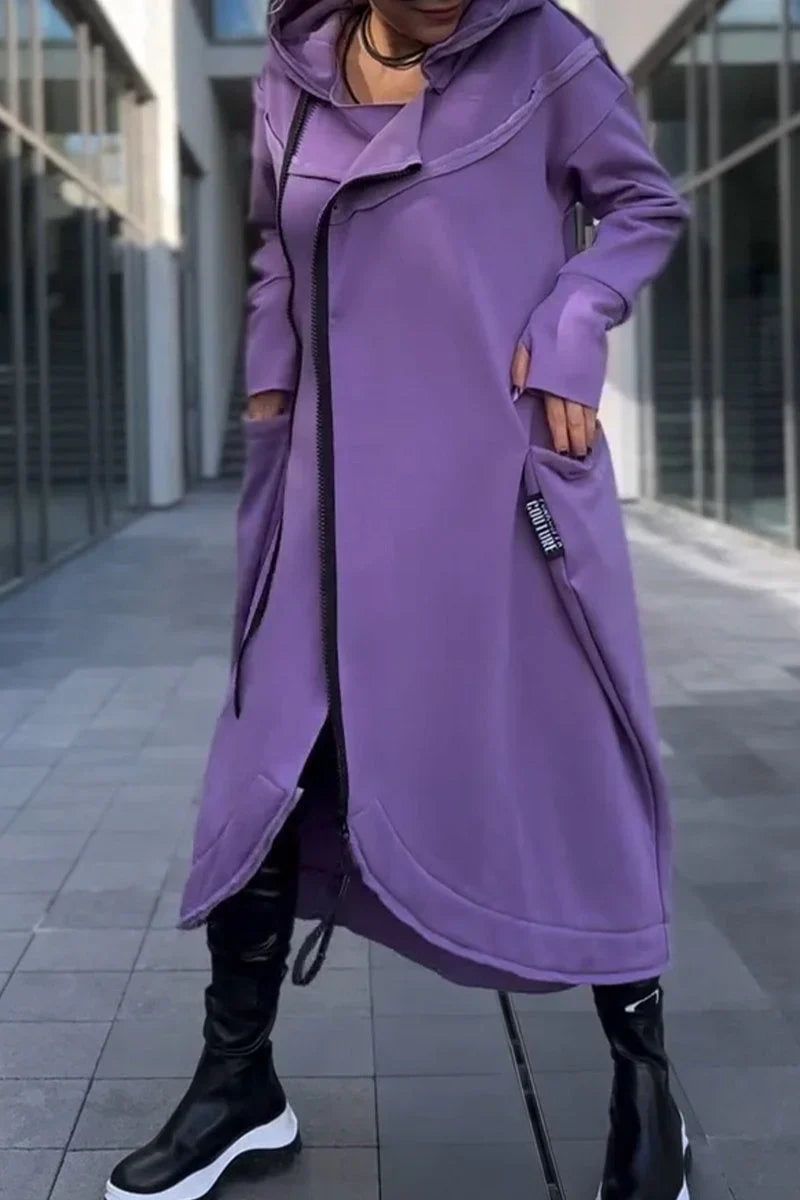 Levoire | Manteau Long Avec Capuche Violeta