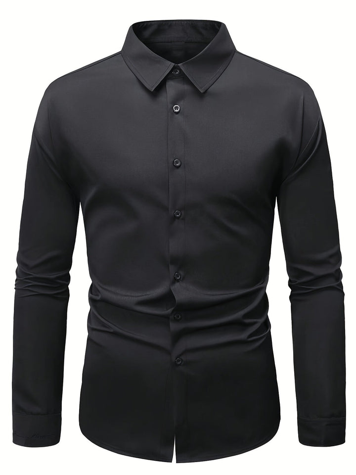 Levoire | Pull-Over Pour Hommes Unicolore Avec Revers Pour Un Look Élégant